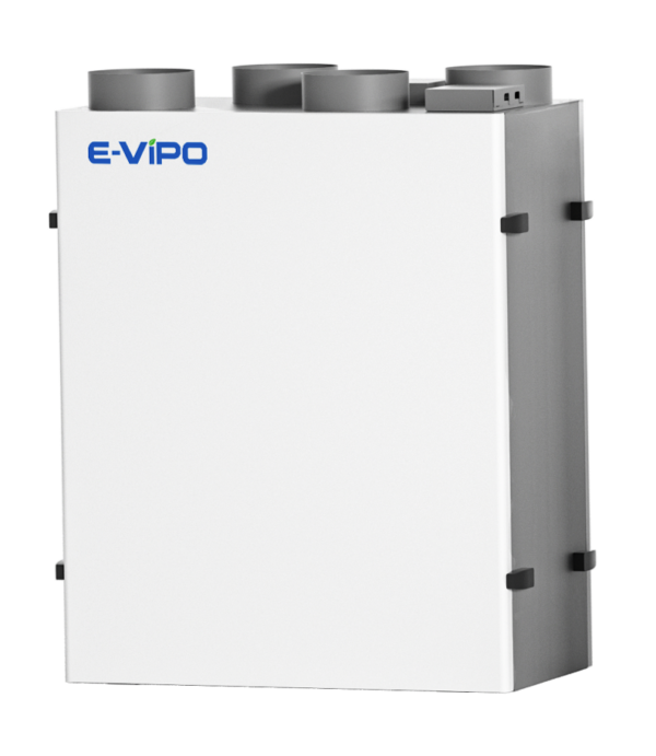 E-Vipo W Optimal sērijas 150m3-250m3 rekuperācijas ventilācijas iekārta