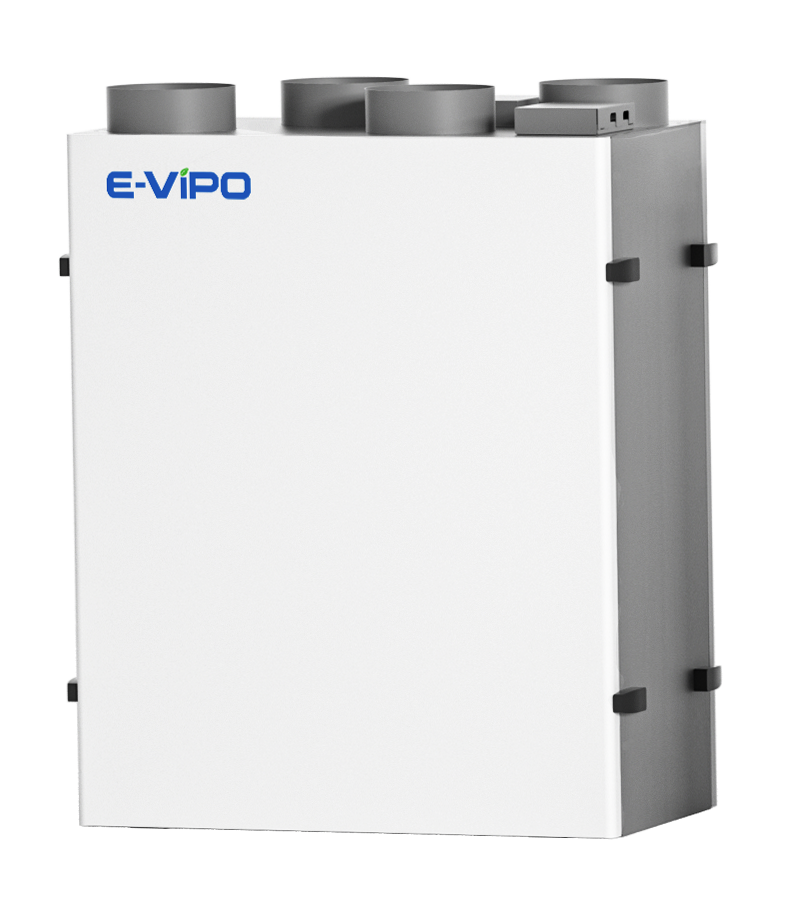 E-Vipo W Optimal seeria 150m3-250m3 soojustagastusega ventilatsiooniseade
